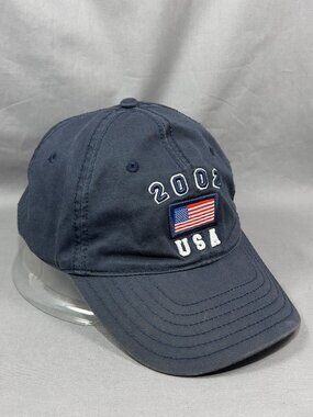 Arizona Jean Co Baseball Hat USA Flag Navy Blue Adjustable Strapback Dad Cap